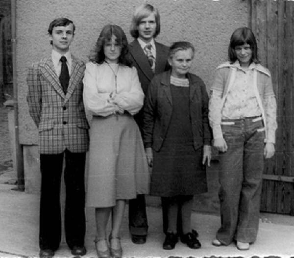 Uwe, Heike, Frank, Gertrud, Birgit 1975